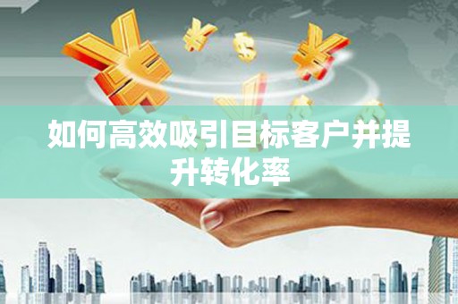 宣恩如何高效吸引目标客户并提升转化率