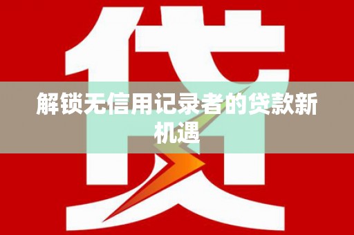 宣恩解锁无信用记录者的贷款新机遇