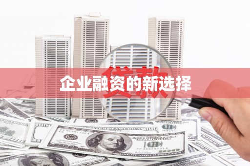 宣恩企业融资的新选择