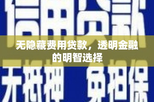 宣恩无隐藏费用贷款，透明金融的明智选择