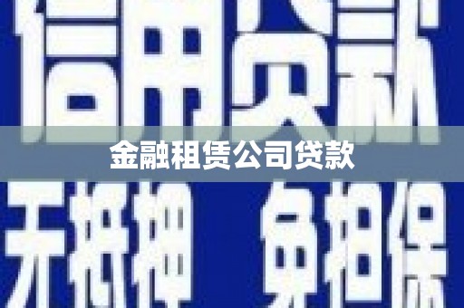 宣恩金融租赁公司贷款